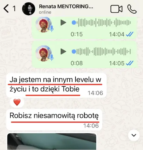 Opinia Renaty o podniesieniu cen w mentoringu 1:1
